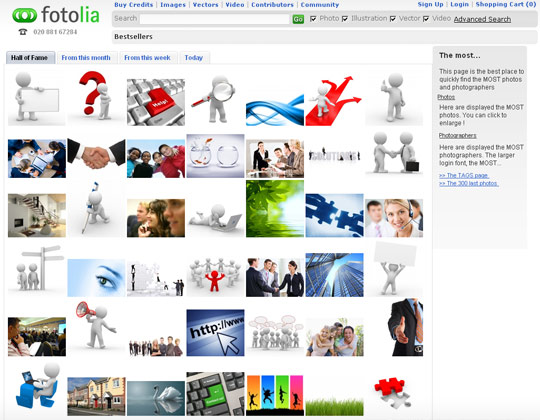 Best Fotolia sellers