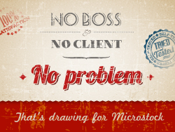 No boss, no client, no problem - that's drawing for microstock