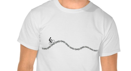 Biker on the road t-shirt