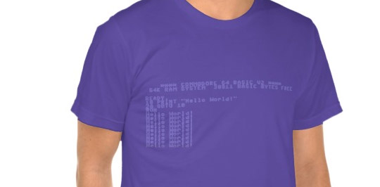 T-shirt for Commodore C64 fans