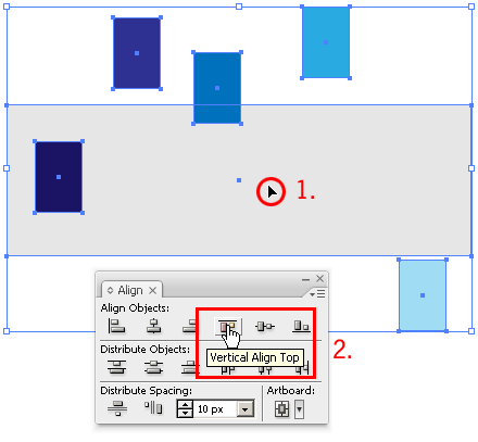 Illustrator - relative alignment