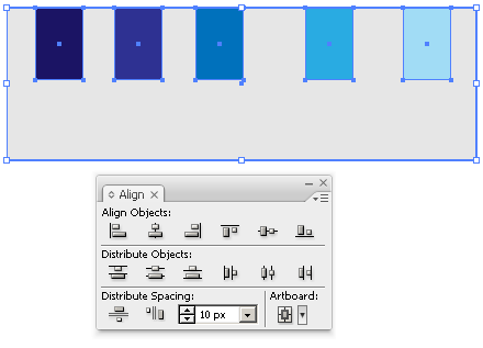 Illustrator - relative alignment