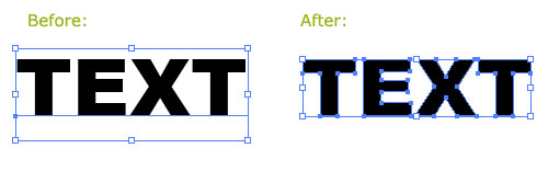 Prepare vector illustration for microstock sale - Convert fonts to paths