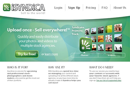 iSyndica - homepage